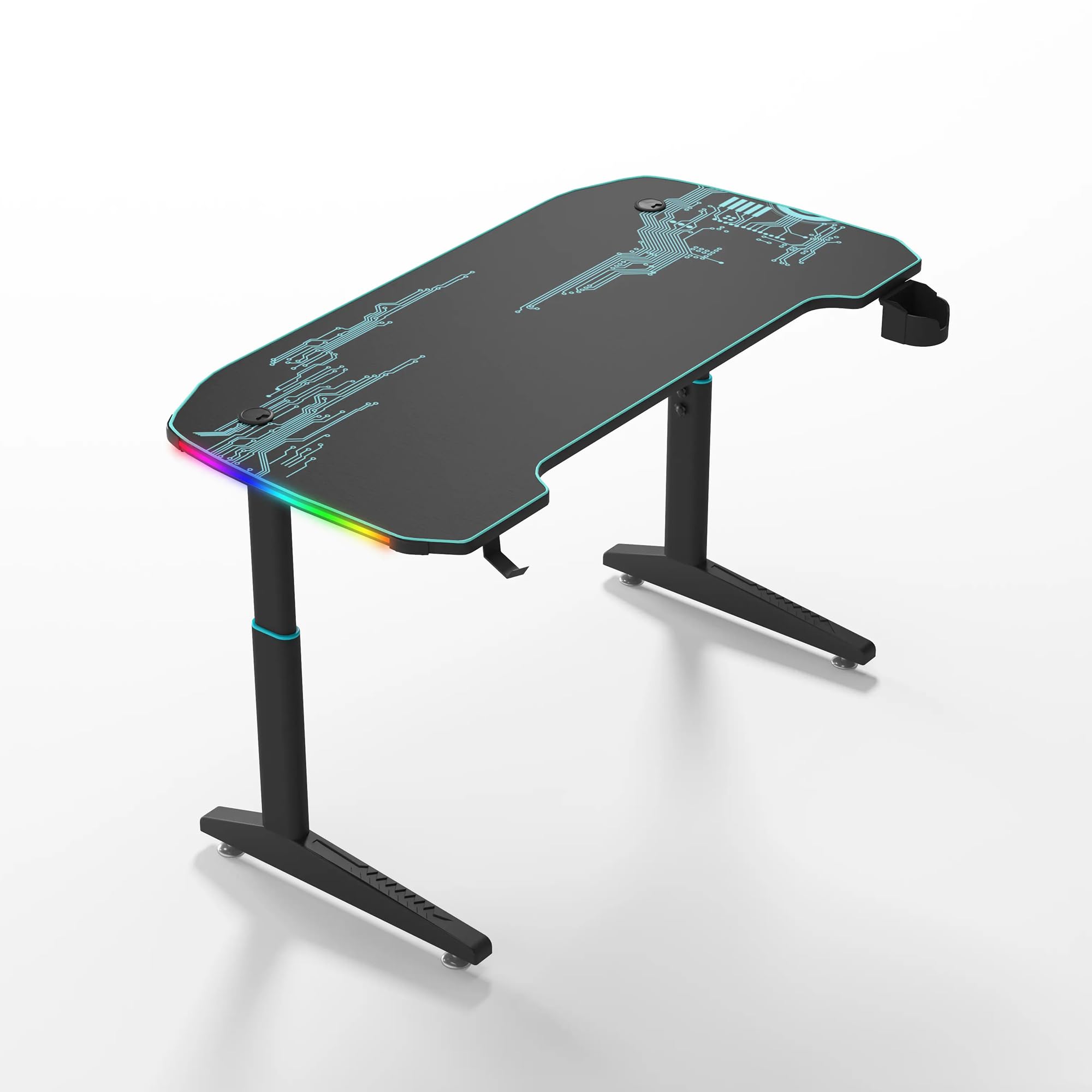 SAVYA HOME Height Adjustable Gaming Desk for Office, Study|Laptop Computer Desk Table, Sit & Stand Desk Ideal for Home, Office, Gaming Setups with Free Mouse Pad (140 * 60*(63-98), Black (B0CBMZDB9M) Amazon Price History, Amazon Price Tracker