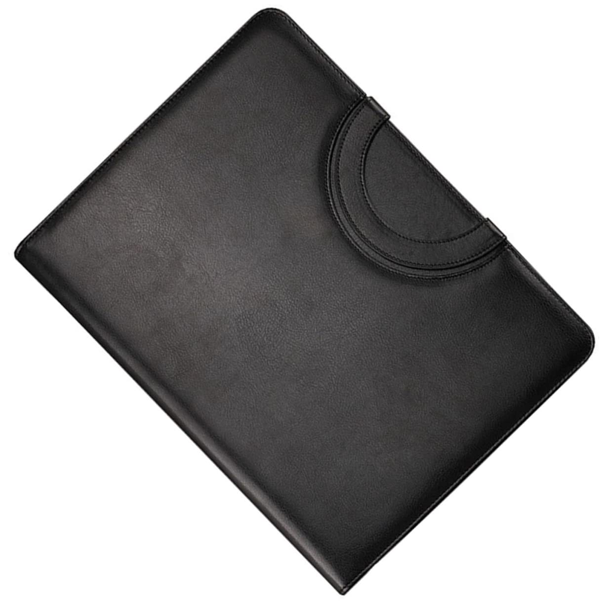 Cartellina Conferenze con Zip A4 Nera in Pu, Portadocumenti | Buste Multiple, Leggera e Protettiva, Stile Elegante per Riunioni, con Blocco Note A4 Incluso