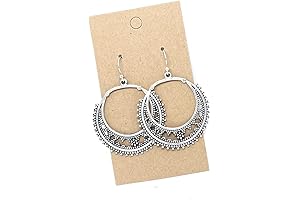 Filigree Antique Silver Native American Earrings for Women