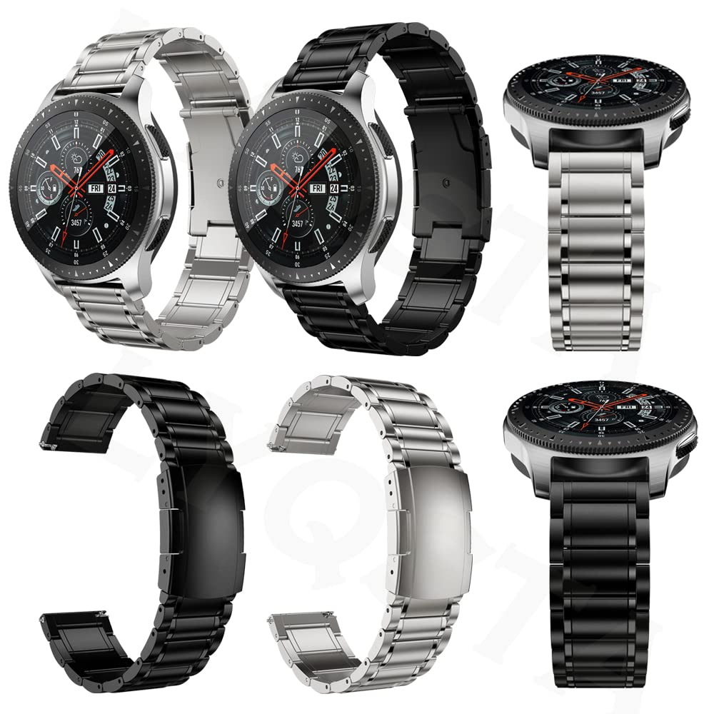 Smartwatch stop tytanu + bransoletka ze stali nierdzewnej do Garmin Venu 2 Vivoactive 4 paski na nadgarstek do zegarka Garmin Fenix Chronos
