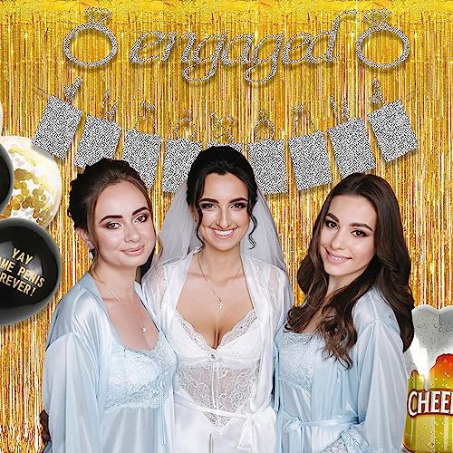 Gold Fringe Curtain Tinsel Backdrop - GREATRIL Foil Fringe Curtain Party Streamers for Prom 2026 NYE New Years Eve Birthdays Christmas Theme Party Decorations Pack of 2 - Image 6