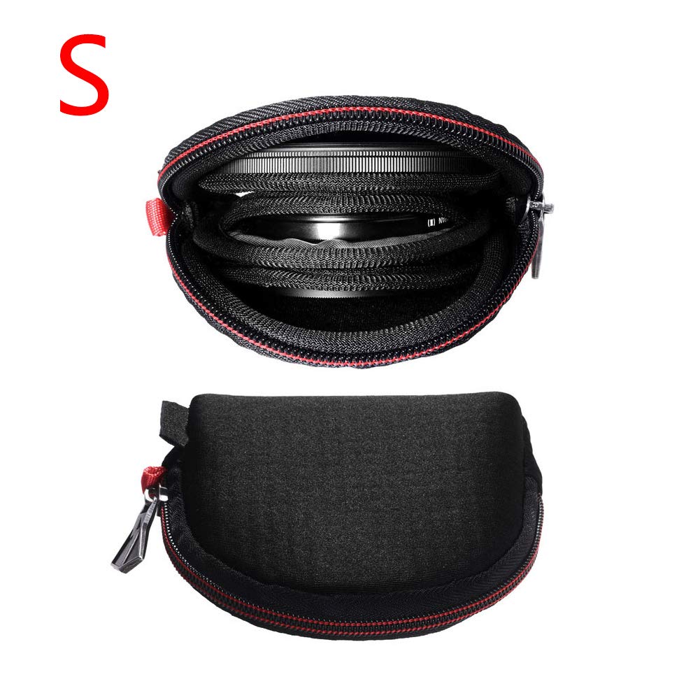 Bolsa de Transporte para Filtros de Cámara, Impermeable y a Prueba de Golpes, para Almacenar Lentes y Filtros Redondos y Cuadrados