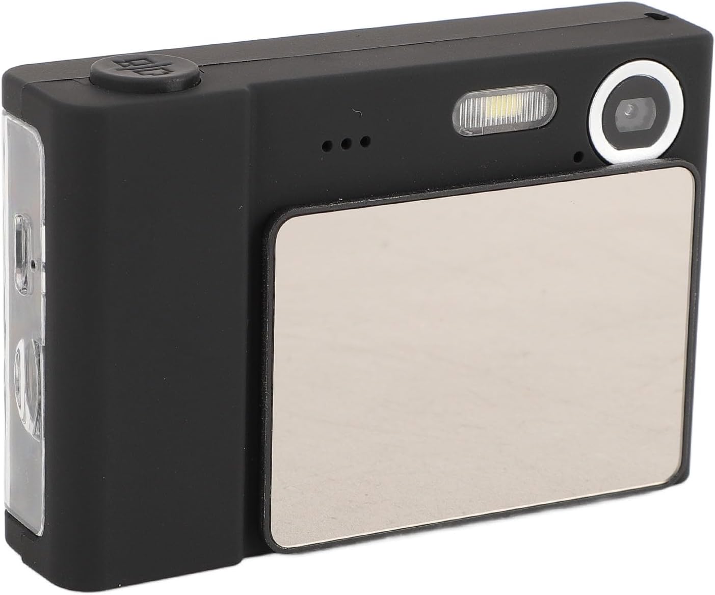 Digital Camera, 48MP 1080P HD Auto Light Camera with 8X Digital Zoom, 2.4 In TFT Screen, Selfie Mirror, Anti Shake Video Camera for Travel for Kids Students (Black)