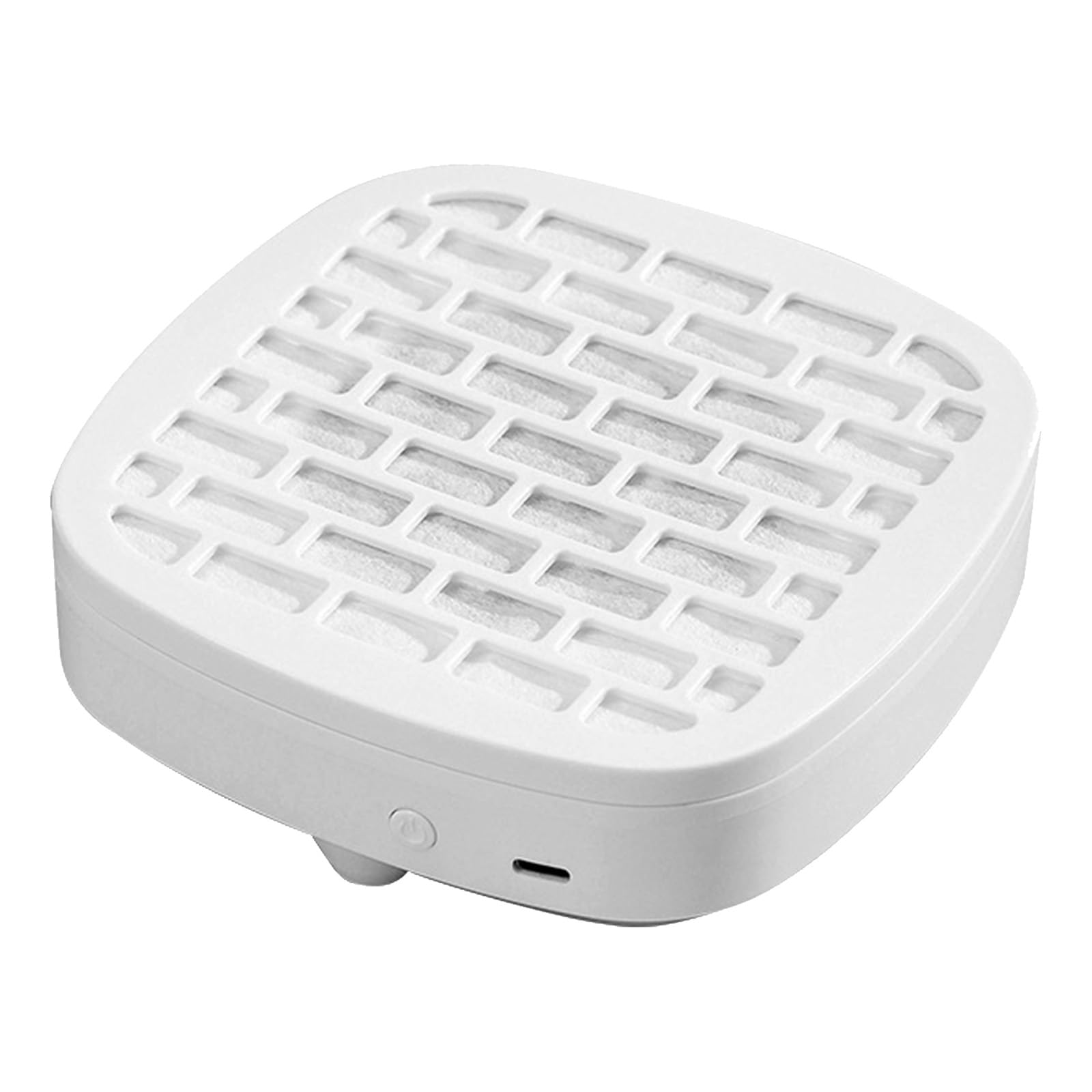 USB Mini Manicure Nail Vacuum Cleaner Compact Nail Dust Collector (White)