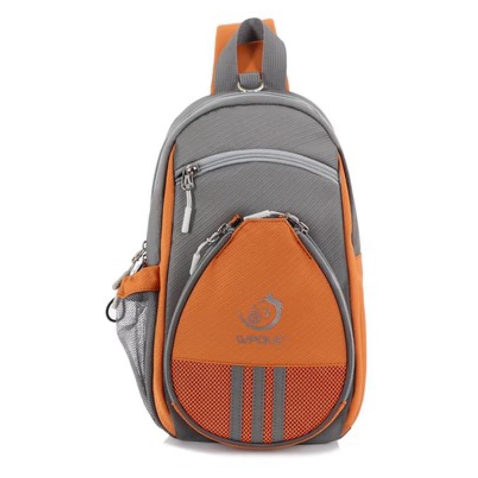 Borsa per racchette da ping pong resistente organizer per sport all'aperto per principianti grigio
