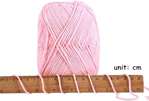 Miniatura 3 de Hilo de punto y ganchillo mezclado de acrílico y algodón, hilo mediano suave, transpirable y agradable a la piel para prendas de bebé, bufandas,