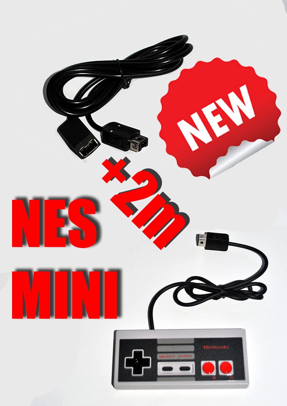 1.8 m 6 ft Extension Cable for Nintendo Classic Mini NES/SNES Edition Controller (Electronic Games)