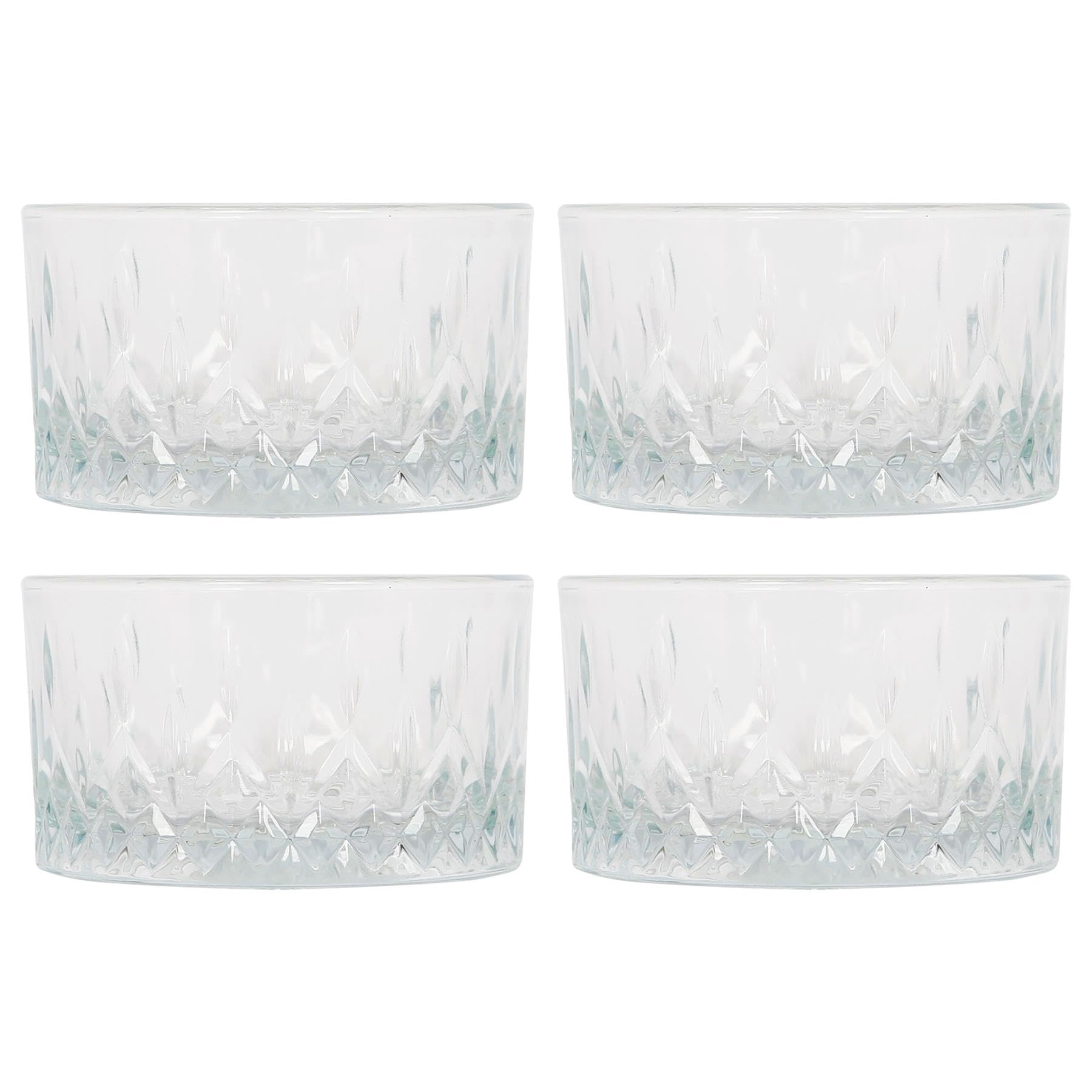 LAV - Snack Bowl - 9.5cm - Pack of 4 - Clear