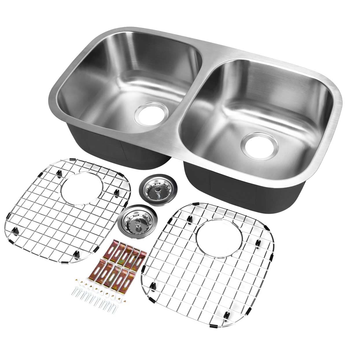 Évier de cuisine double 32 1/2" Goplus KC49477 : fini le manque d'espace
