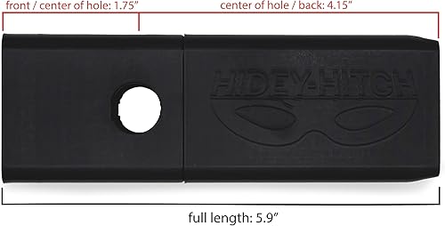 Miniatura 2 de Hidey-Hitch - Almacenamiento de llaves oculto en el interior del receptor de enganche de remolque, almacenamiento secreto empotrado resistente y