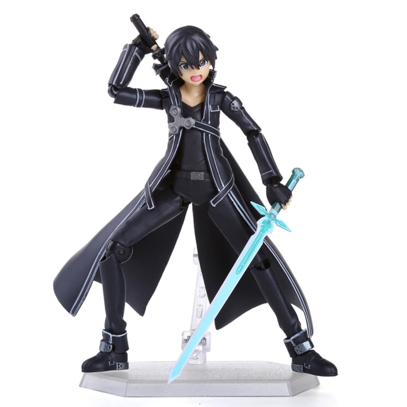 Anime Character Model Anime Character Hand-Model 15Cm Kirito Kazuto Figma 174 Asuna Figma 178 Pvc Action Figures Toys,B Model Anime Statues Birthday Gifts