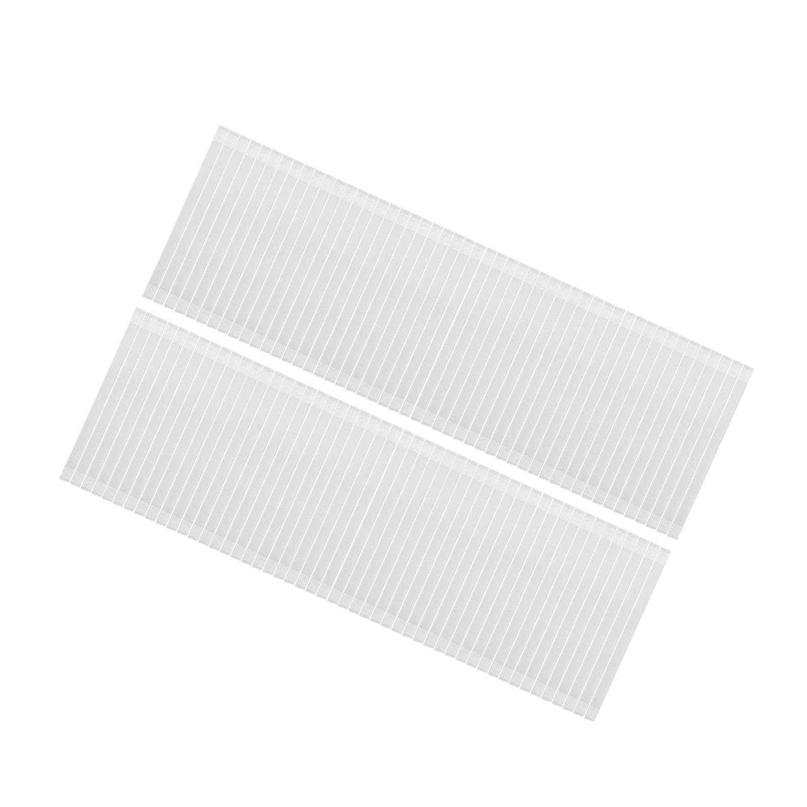 2 set di strisce di colla termica, 10 mm di larghezza, per rilegatura, per documenti, album, libri di testo, 100 pezzi, 28,5 x 1 cm