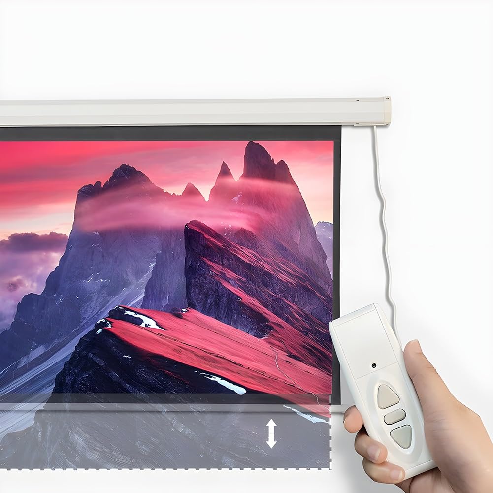 Amazon.co.jp: 電動プロジェクタースクリーン リモコン付き（16:9）4 K 