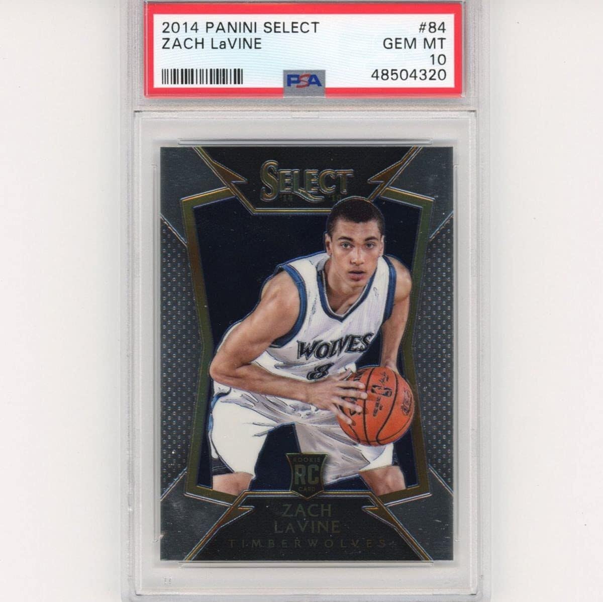 Amazon.com: Graded 2014-15 Panini Select Zach LaVine #84 Rookie RC 