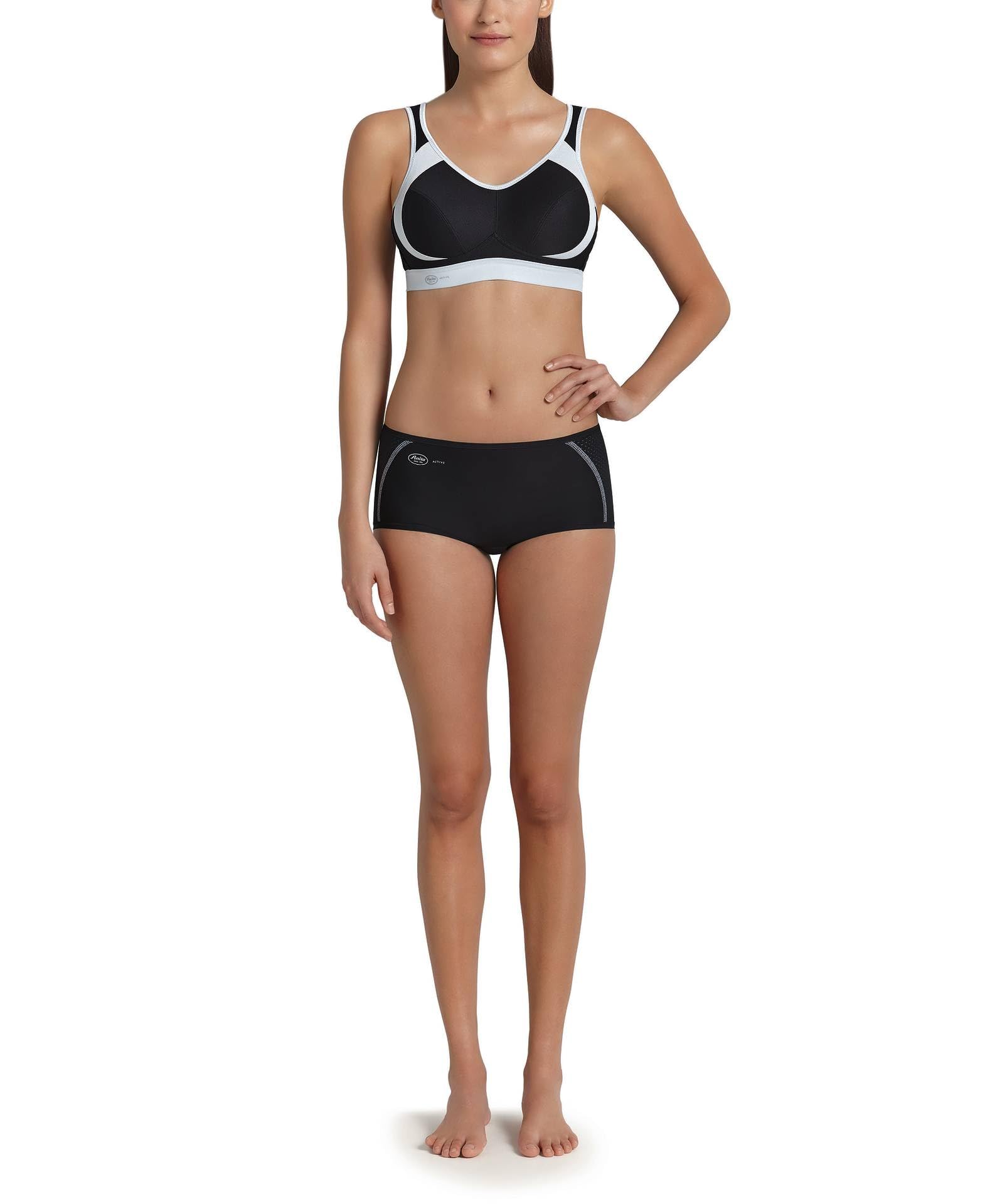 Anita Aktywny damski biustonosz sportowy bez fiszbin Extreme Control 5527, Czarny, 70G