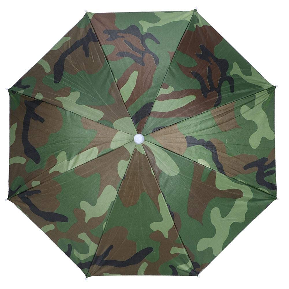 Atyhao Umbrella Hat Hands Fishing Sun Hat For Outdoor Activity Hiking Headwear Umbrella