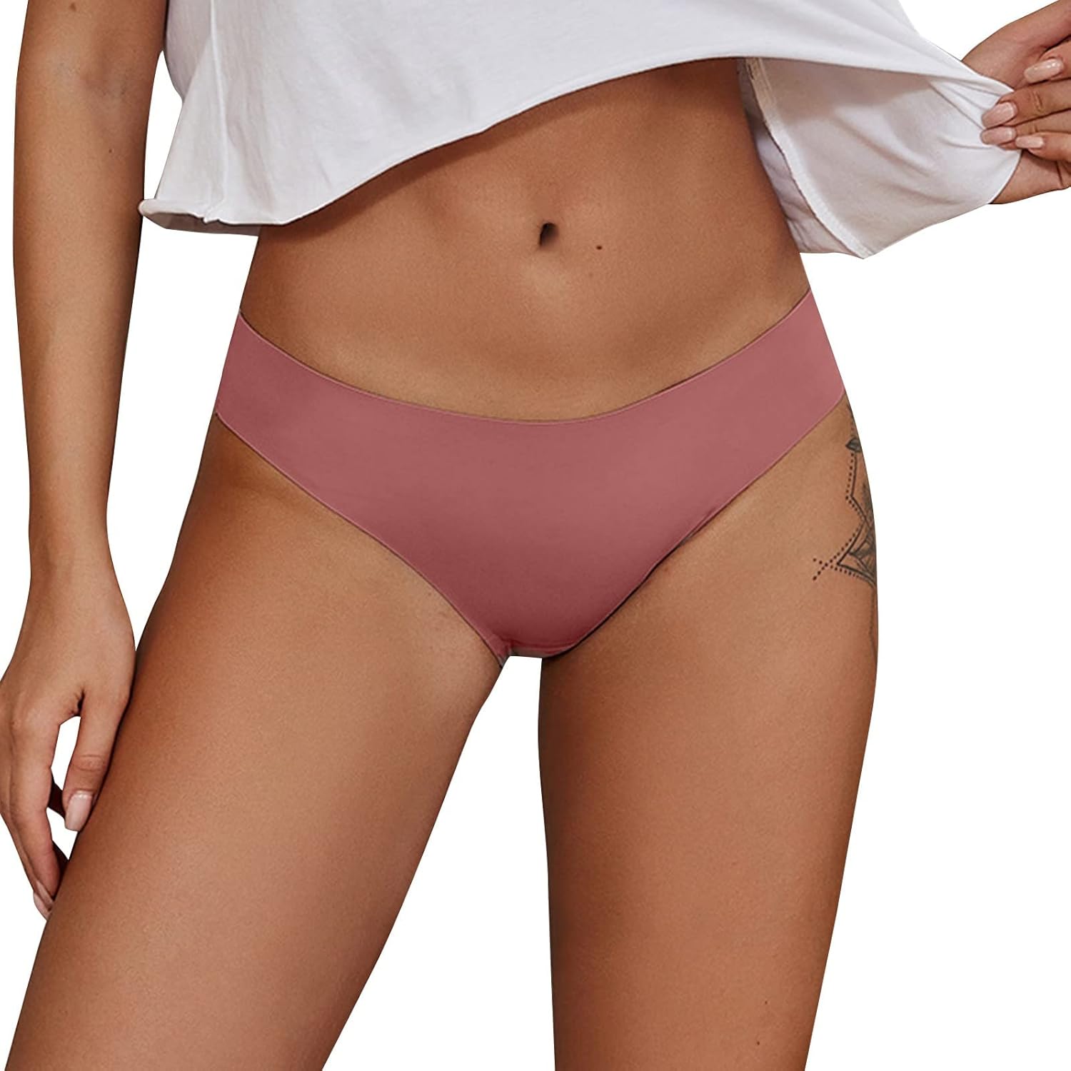 Mutande Mestruali Lavabili Vita Alta - Assorbente Intimo Per Ciclo, Cotone, Bianco - Foto 10