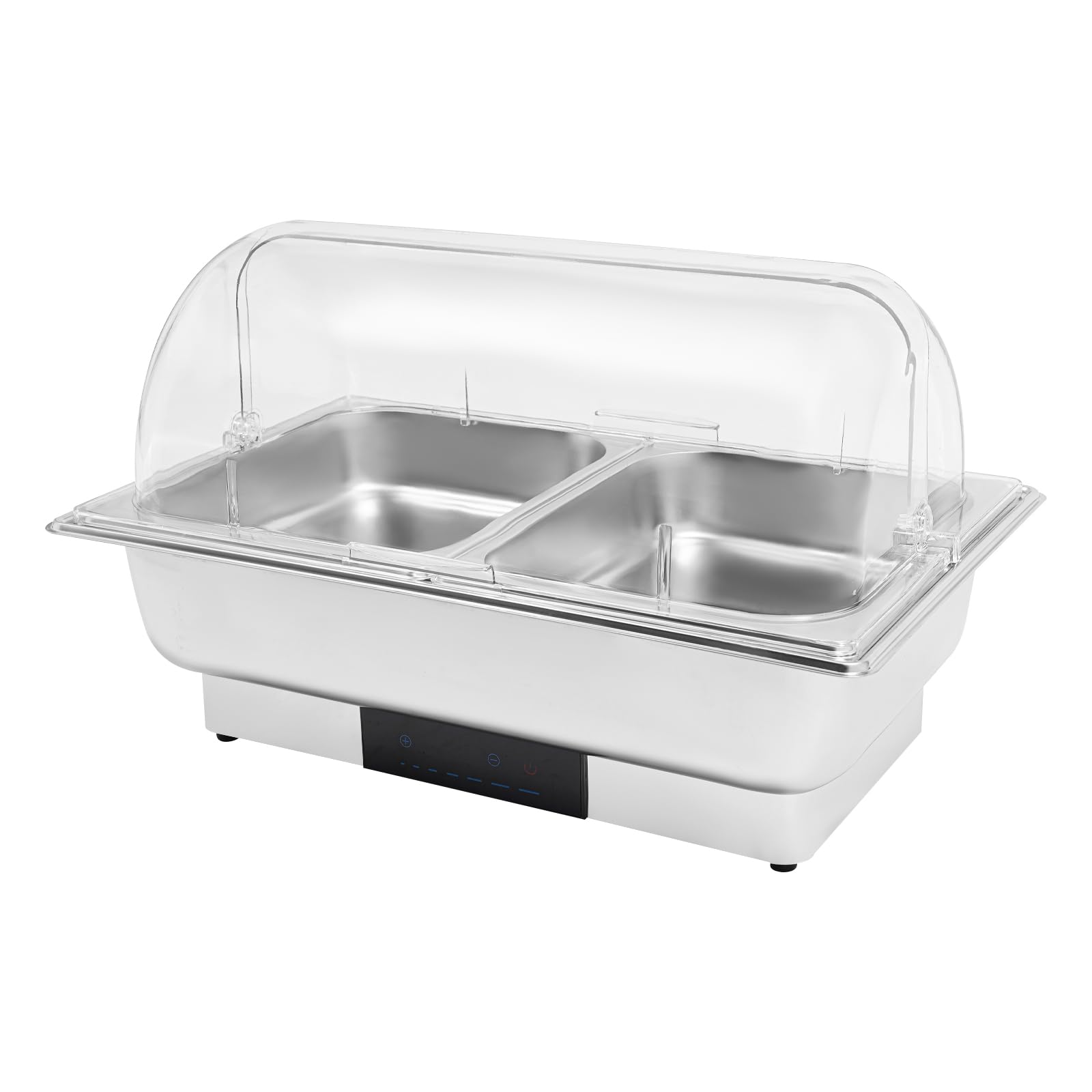9L Chafing Dish con coperchio reversibile, 35 ~ 90 ℃, capacità di carico 30 kg, display LED, protezione contro le perdite, protezione da surriscaldamento, scaldavivande elettrico