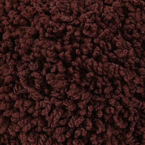 Miniatura 9 de 1 Ball Loren - Hilo de tejer de cordero, 100% micro poliéster, 3.5 onzas (3.53 oz)  109 yardas (328.1 ft), hilo peinado mullido, gris - R020