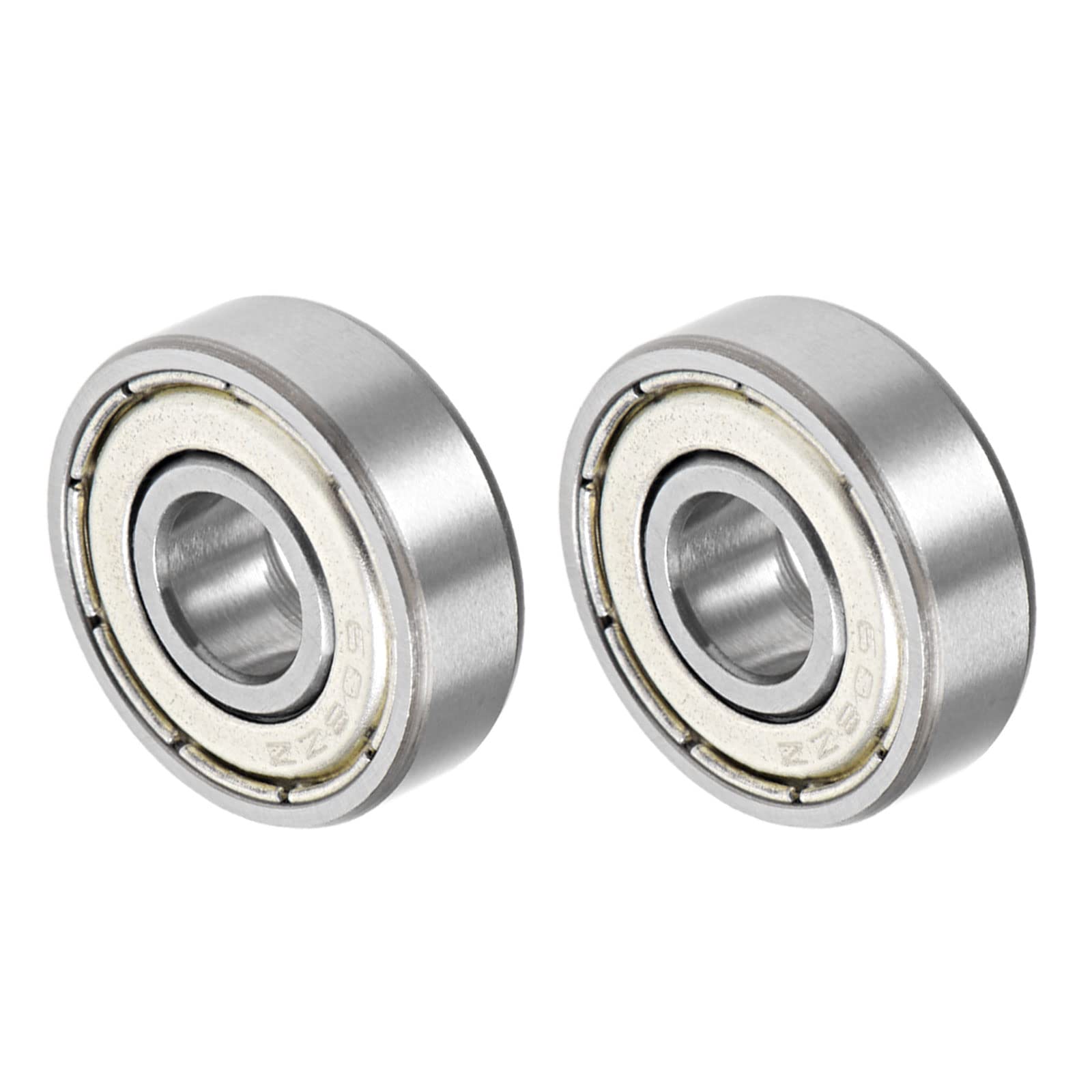 Cuscinetti A Sfere 607-2RS 7x19x6mm - 2 Pezzi, Acciaio Cromato, Doppio Sigillato