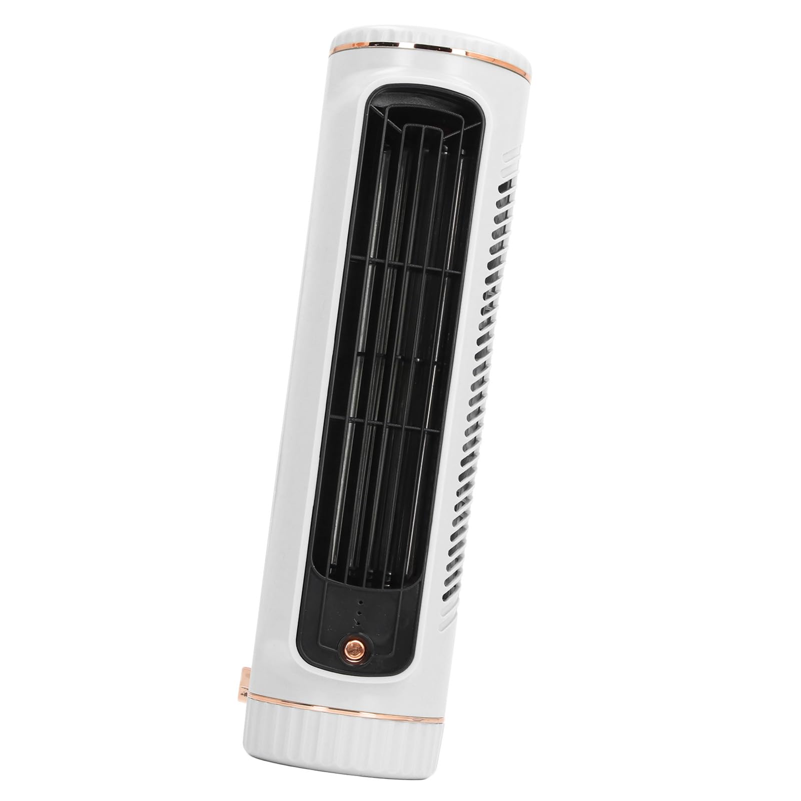 Topiky Ventilador Enfriador de Escritorio, Ventilador de Refrigeración de Mesa Silencioso sin Aspas con 3 Velocidades, Mini Recargable para Dormitorio, Oficina Al Aire Libre (WHITE)