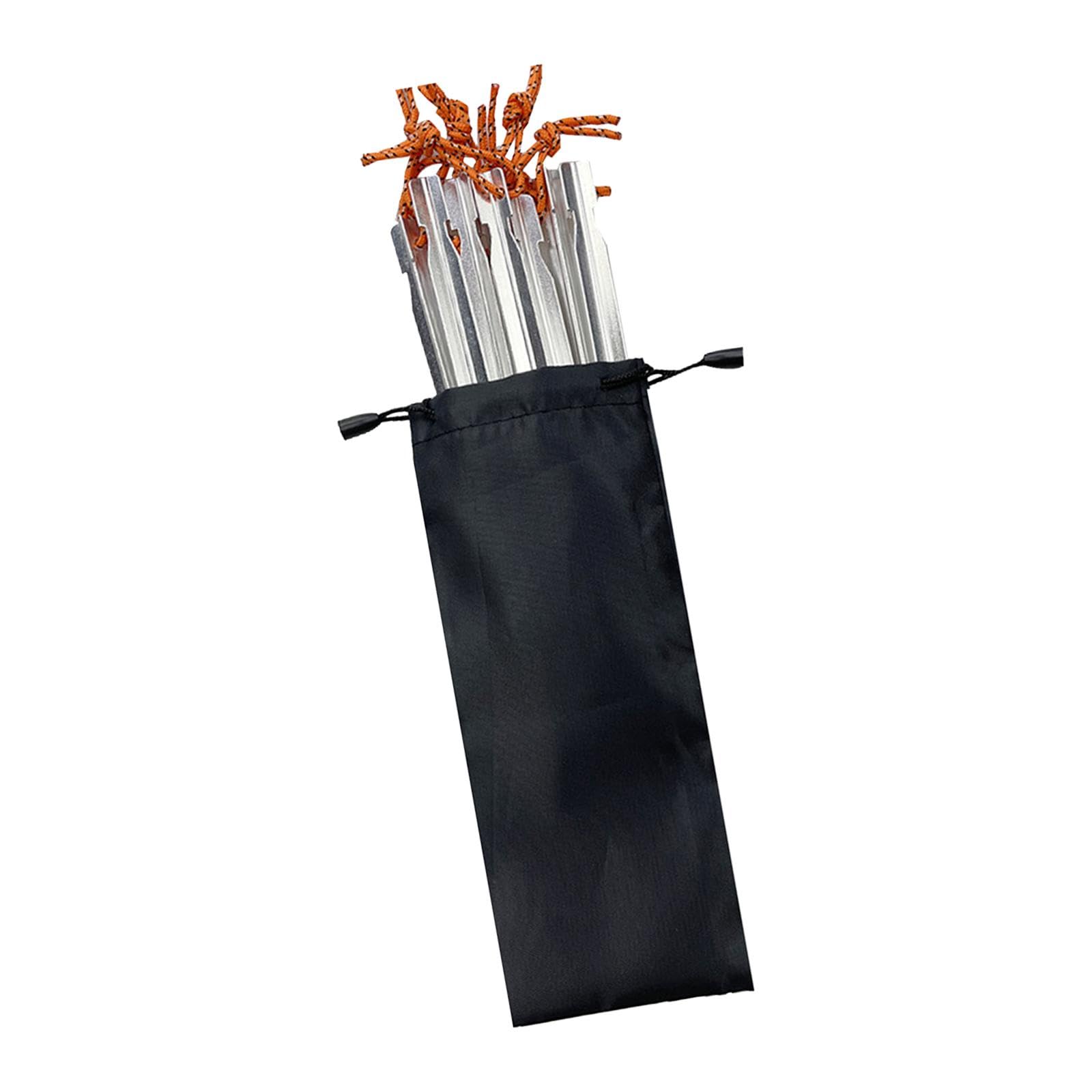LOOM TREE® 8Pcs Tent Stakes Lightweight Metal Stakes for Ground for Desert Outdoor Trip Silver | Outdoor Sports | Camping & Hiking | Tents & Canopies | Tent & Canopy Accessories-image-32