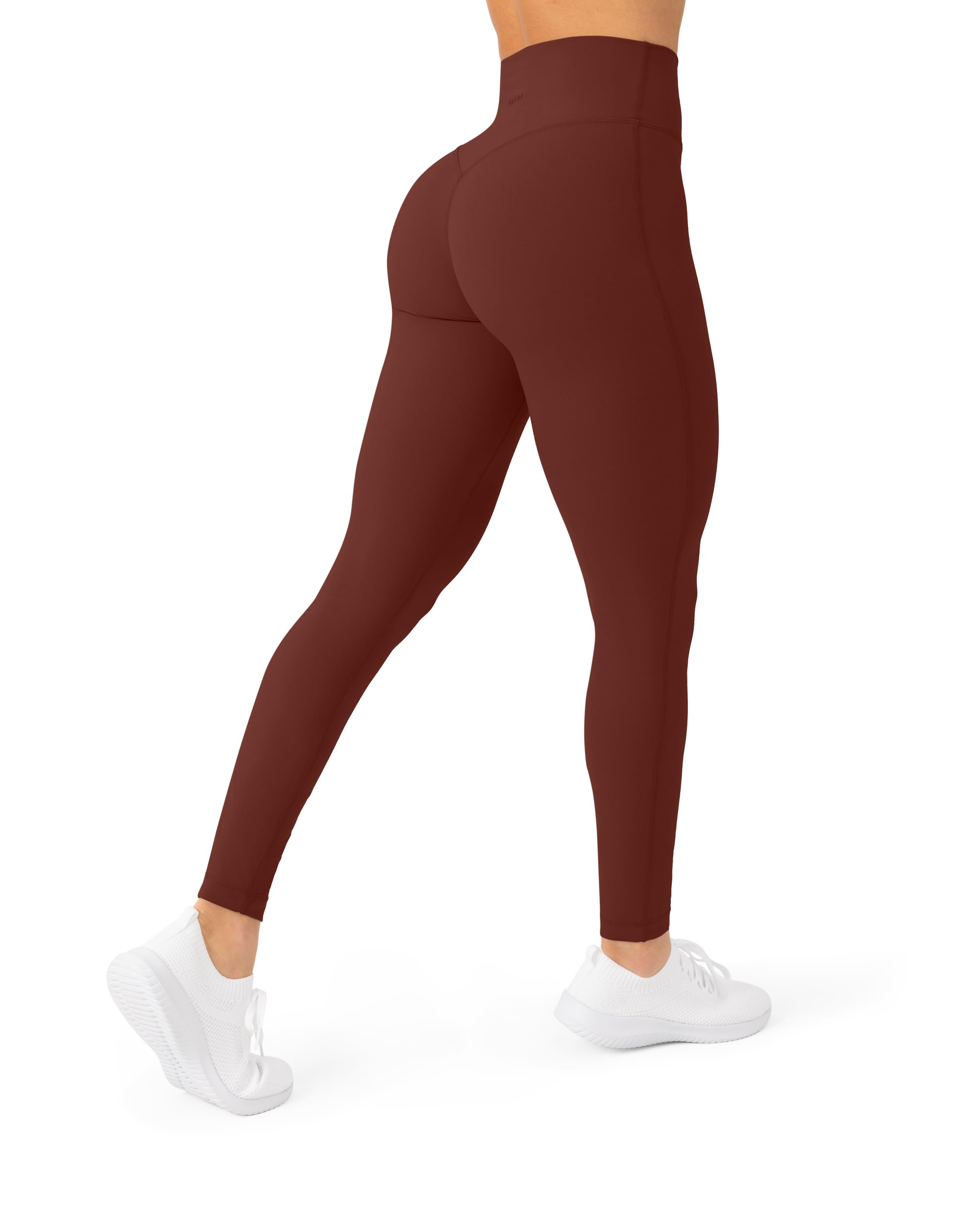 PAVOI ACTIVE FlexFlow - Leggings morbidi da allenamento da donna, a vita alta, senza cuciture anteriori, leggings da palestra e yoga
