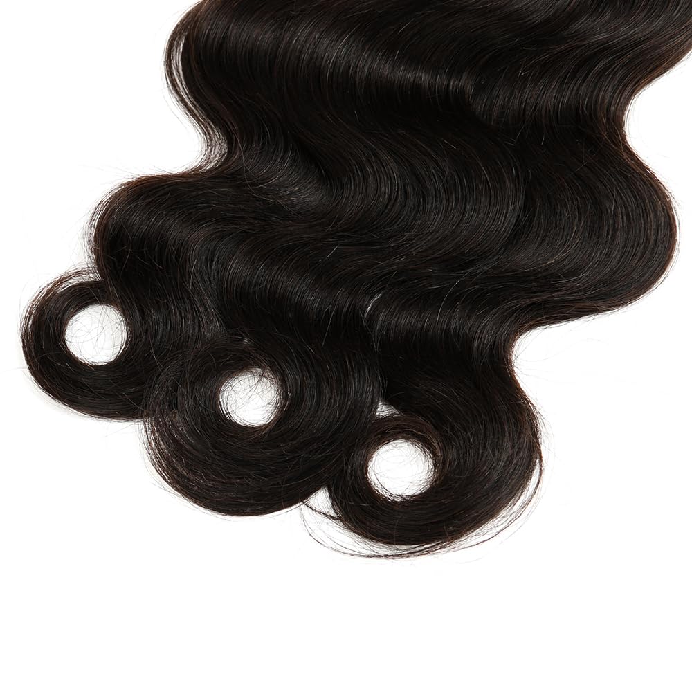 Human Hair Body Wave Extensions 3 Bundles 150g Natural Black Amazon.com : TIJRLGVBN Bulk Human Hair Body Wave 3 Bundles  main image 2