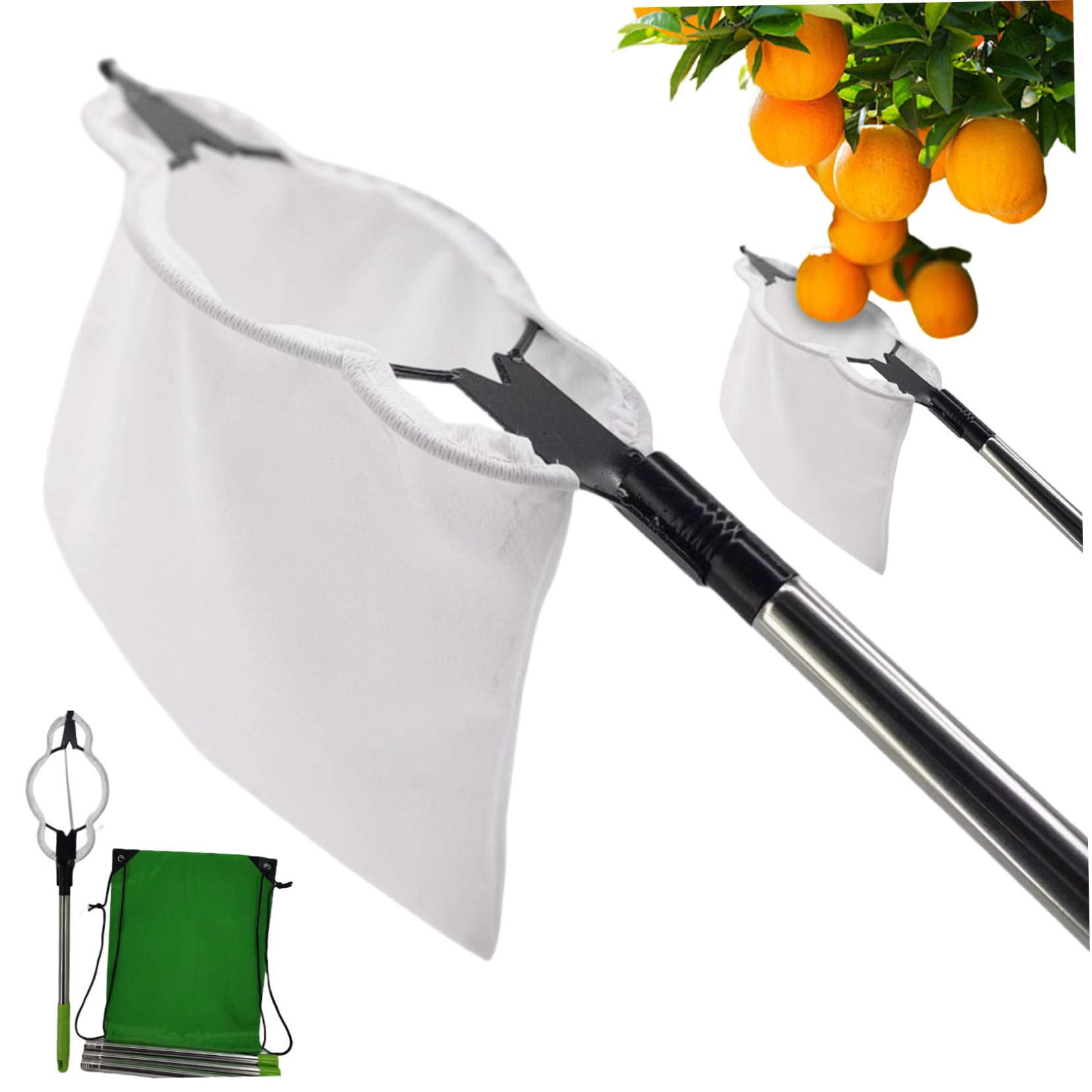 Cueilleur de fruits avec sac 240cm à 6 sections amovibles