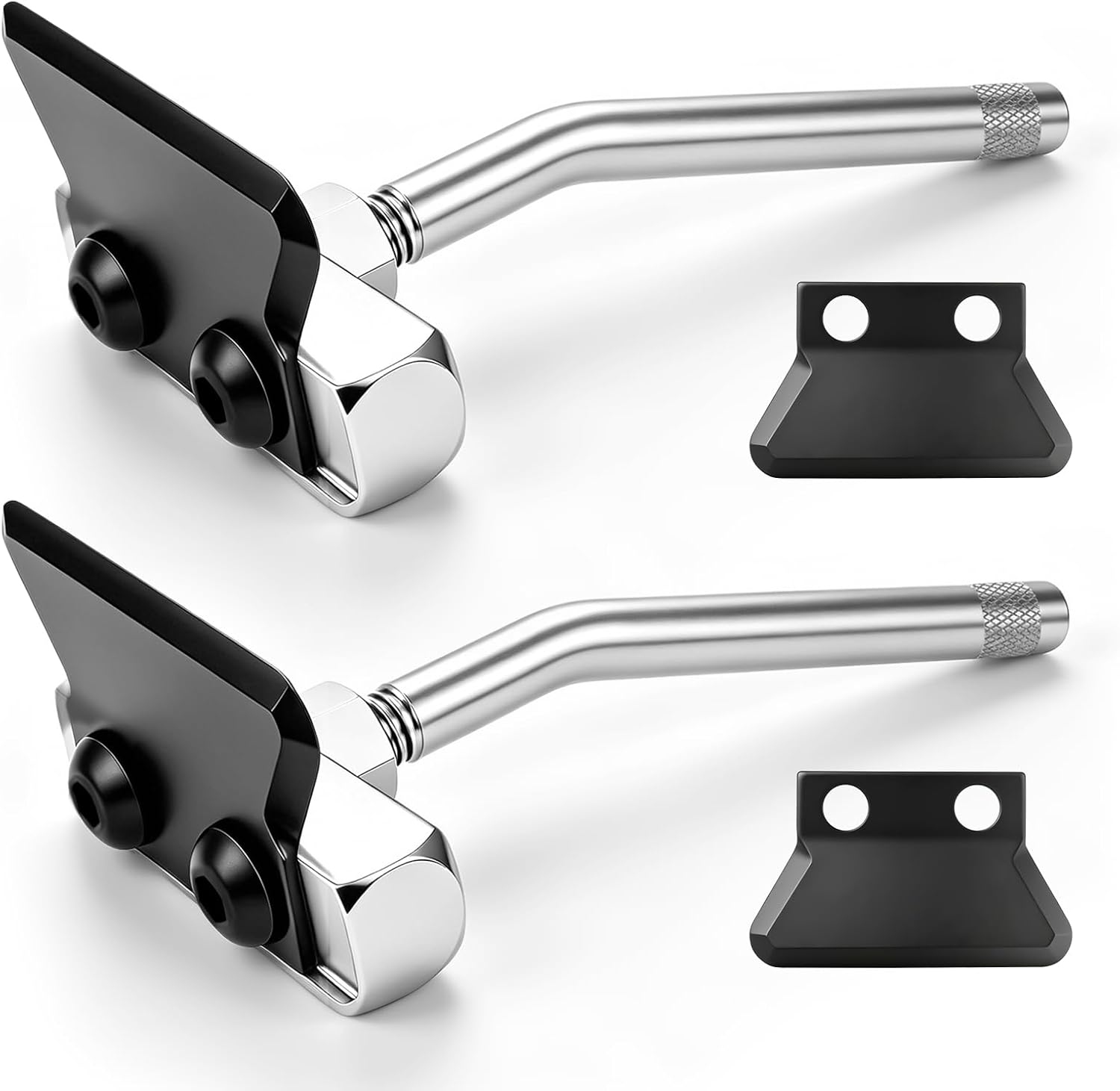 2 Sets Gasket Separator Tool Compatible with Lisle 50210, with 2 Angled Wedge Blade Replacement Blades, for Oil Pan Differential Cover Transmission Pan Separation
