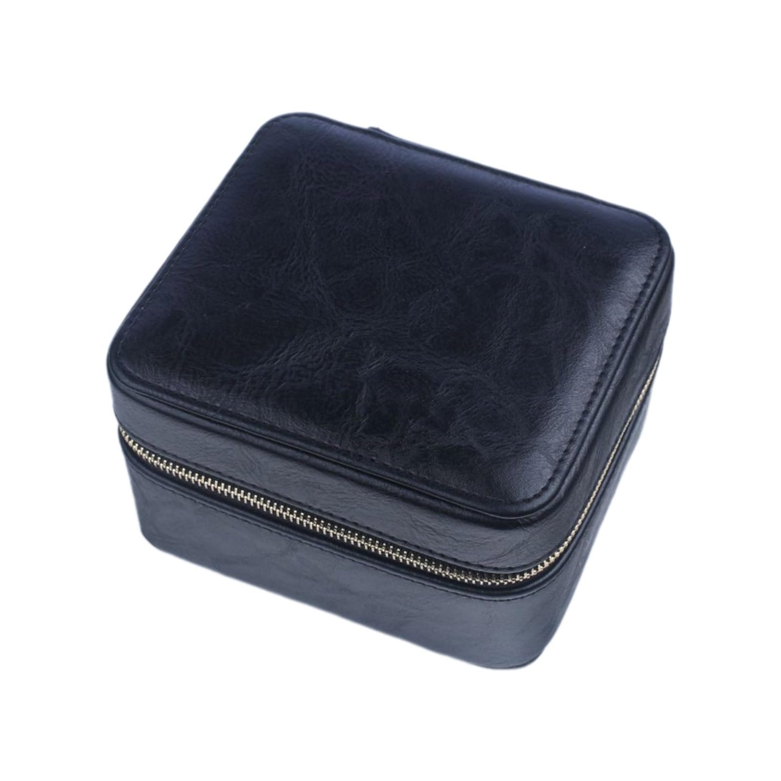Msioytog Portable 2 Slot Watch Storage Box Soft Pillow Interior Wristwatches Holder Travel Friendly Watches Jewelry Display Case Watch Carrying Case