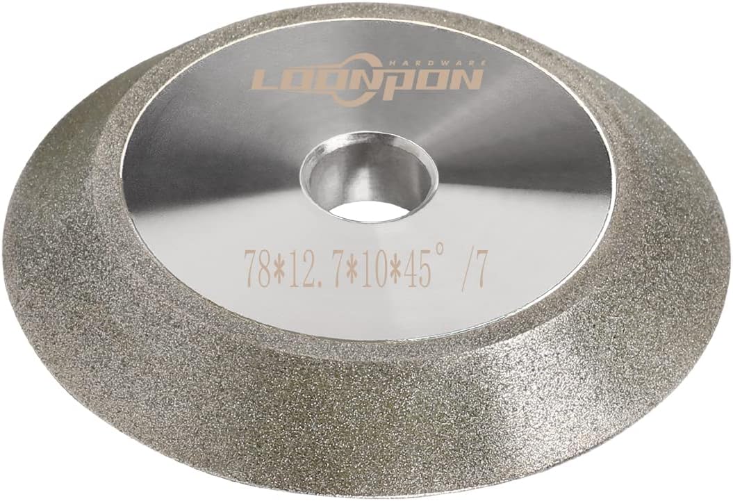3 Inch 150 Grit Diamond Grinding Wheel Cutter Grinder Tool with 1/2" Bore for Grinding Hard Alloy, Glass, Tiles and Ceramics 78x12.7x10x15mm 1Pc