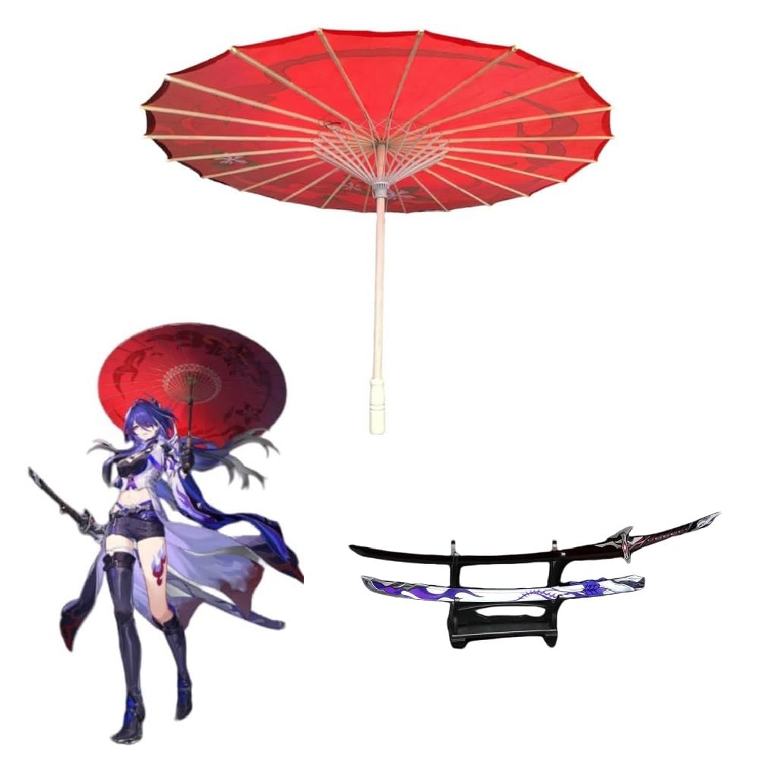 黄泉 崩壊スターレイル 武器+傘 コスプレ Amazon.co.jp: 崩壊スターレイル 黄泉 コスプレ道具 傘 刃 刀置き贈り