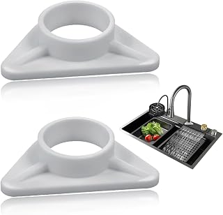 2 Piezas Refuerzo de Plástico para Fregadero Refuerzo de Fregadero para Grifo Estabilizador para Grifos en Fregaderos de Acero Inoxidable Estabilizador de Grifos Contra el Balanceo
