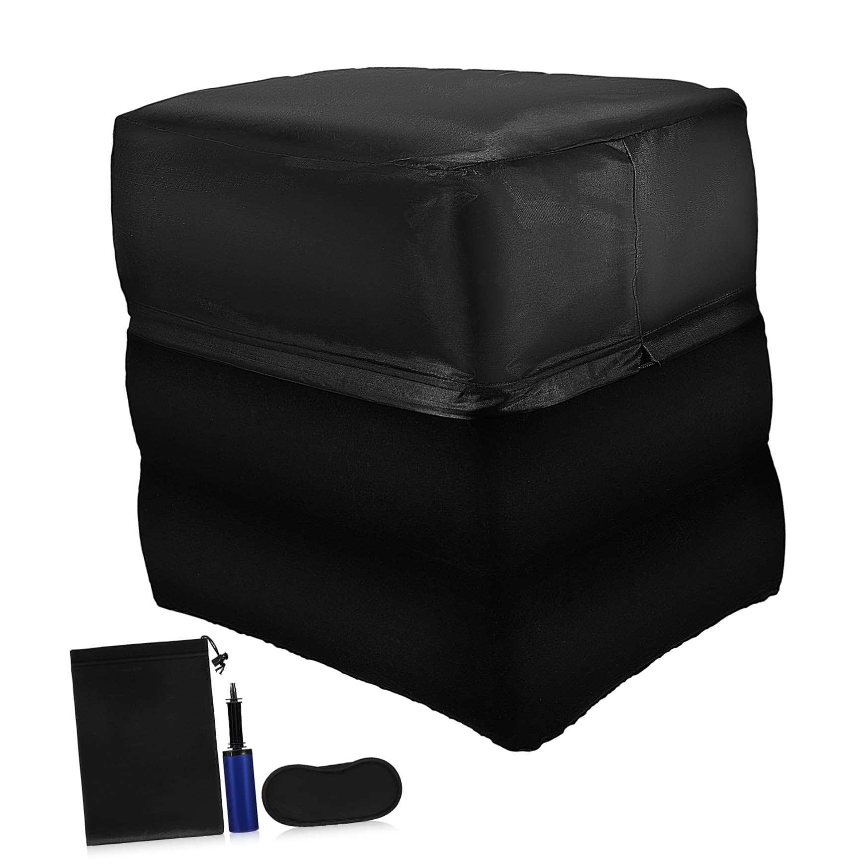 Toyvian Reposapiés Inflable Portátil Para Piernas Ajustable Almohada De Viaje Reposapiés Para Coche y