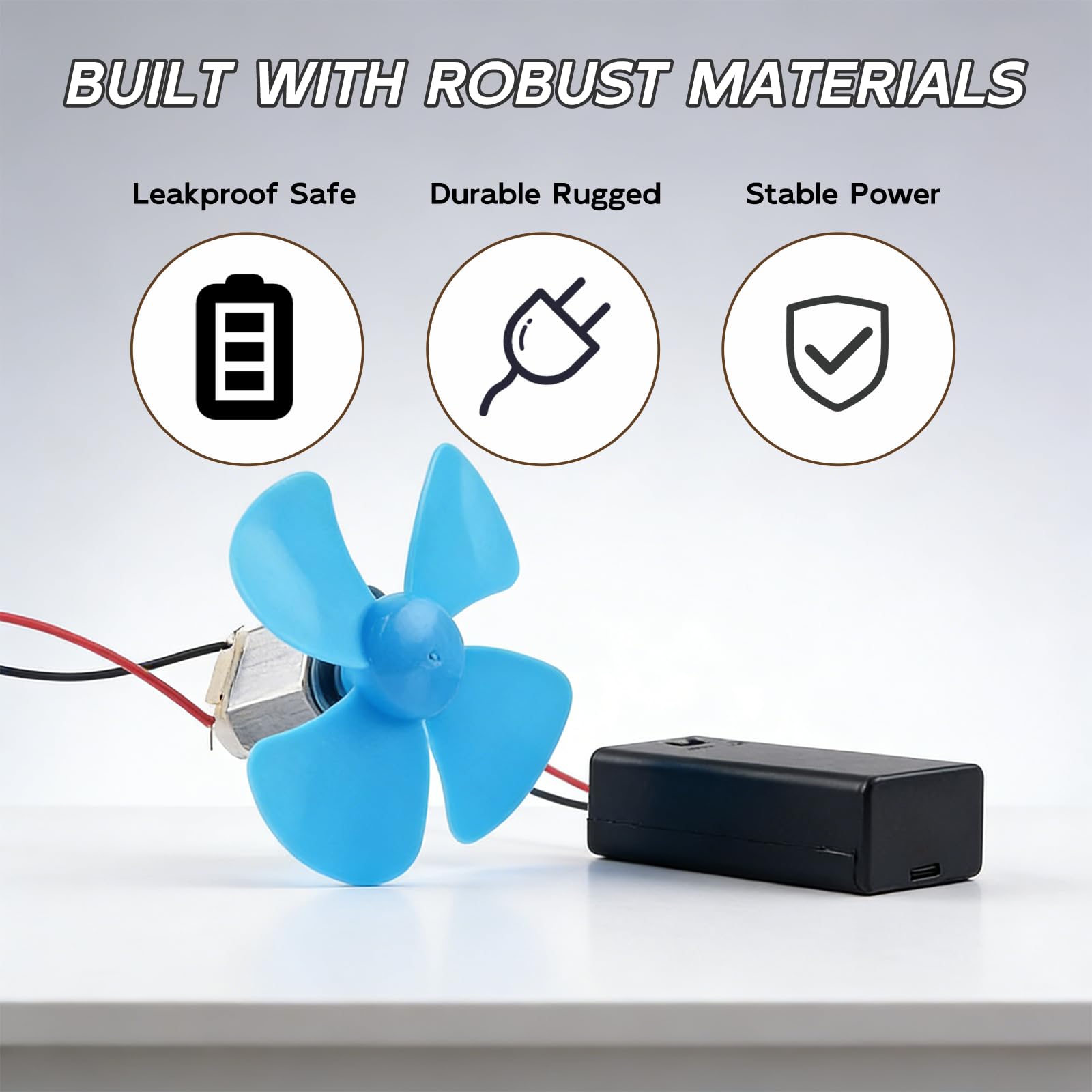 10 Piezas Soporte de Batería Plástico para 2 Pilas AA 3V con Tapa, Portapilas AA 2 Pilas, Interruptor On/Off y Cables de Conexión para Proyectos Electrónicos DIY y Reemplazo de Soportes Rotos — view 5