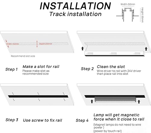 Miniatura 6 de SCON Cabezal de lámpara LED magnético de 24 V para empotradotechosistema de iluminación de pista colgante, reflector lineal de techo de pared
