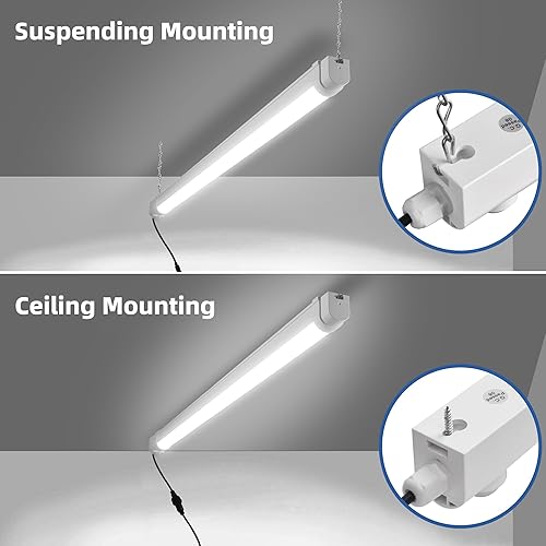 Miniatura 4 de hykolity Luz solar para tienda con sensor de movimiento, 3 pies, 17 W (equivalente a 100 vatios), LED integrado IP65, impermeable, sensor de