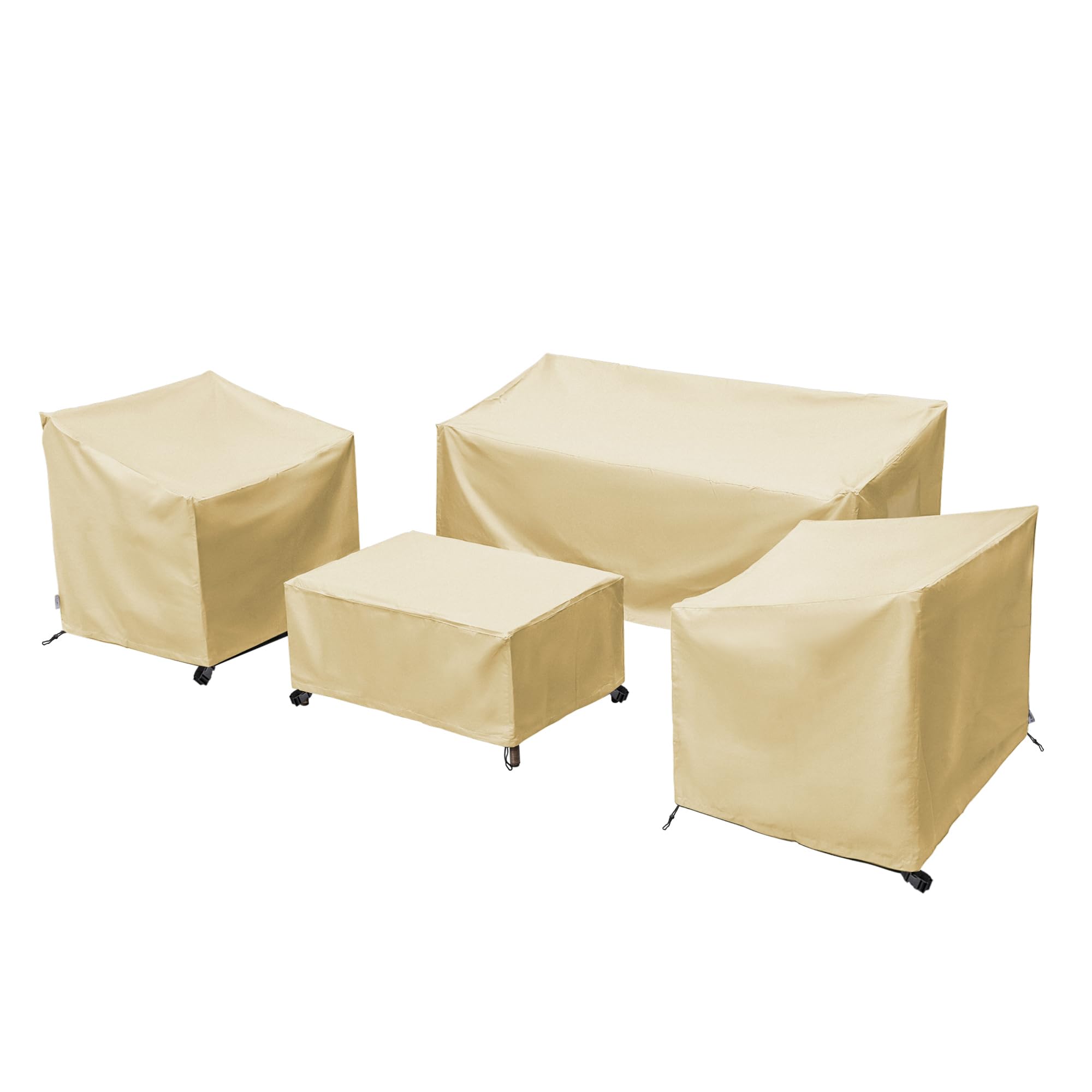 Baner Garden Patio Furniture Covers,Outdoor Furniture Cover Waterproof,Patio Furniture Set Covers for 4 Piece Outdoor Conversation Set,Patio Covers