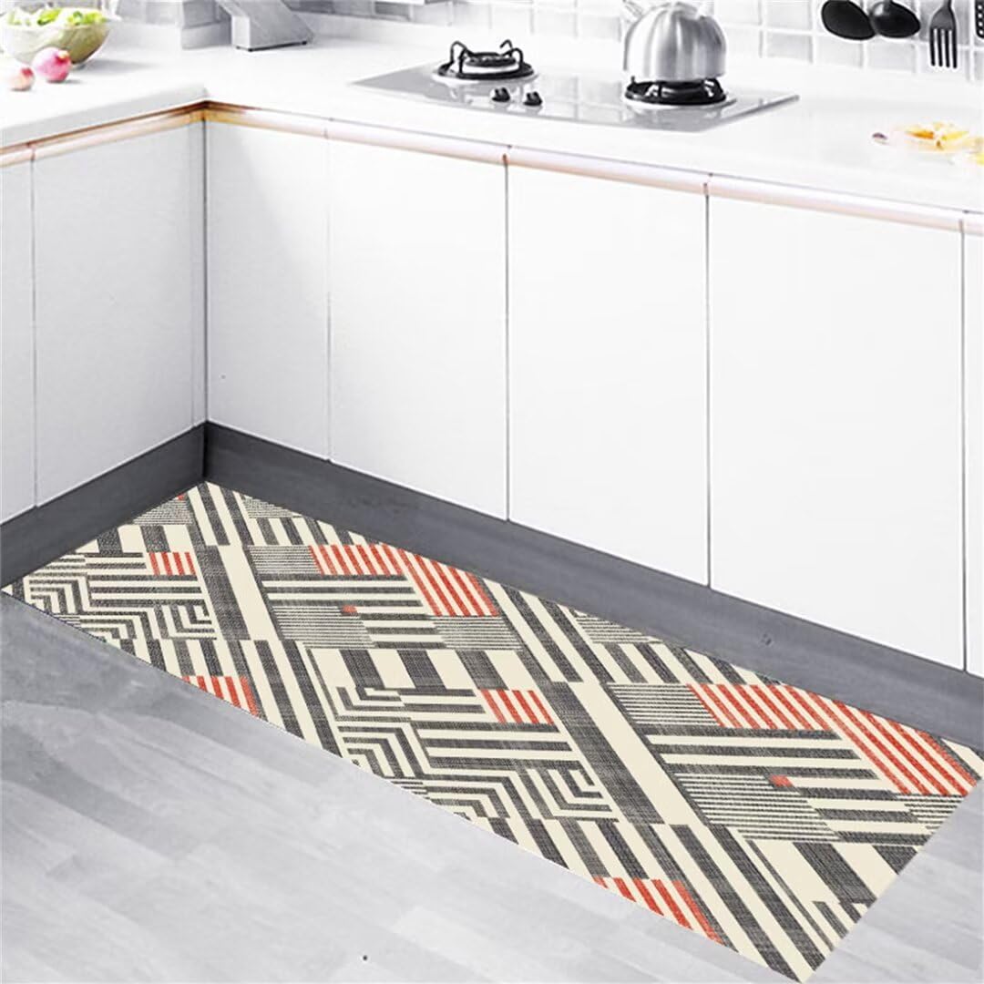 Tapis gamer pour salon et chambre ado gris géométrique mince 200x280 cm