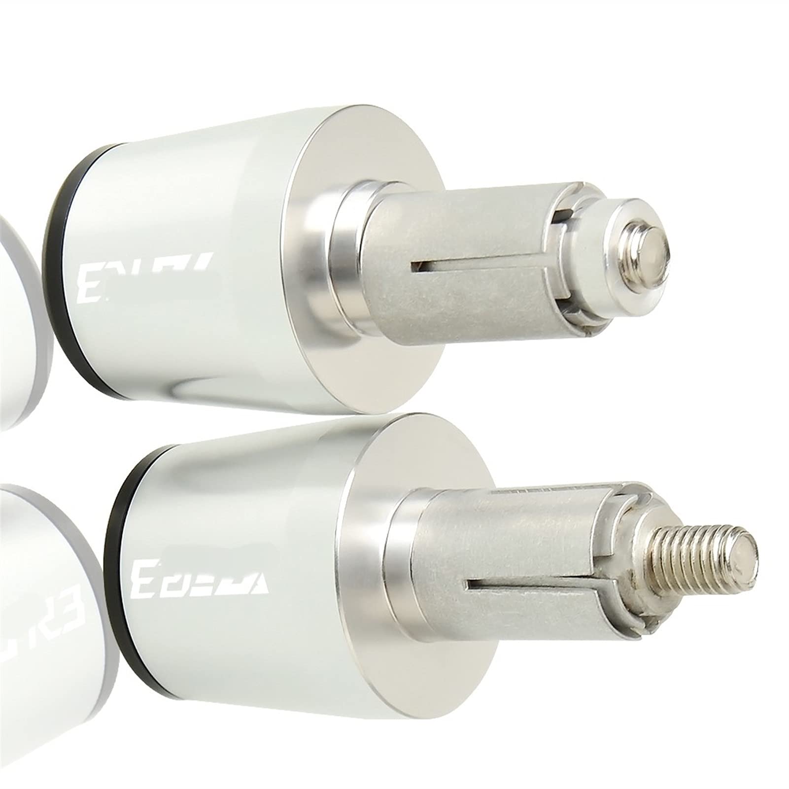 Moto 7/8 "22 MM Manubrio Manopole Manubrio End Cap Accessori Per Y&amaha YZF R3 YZFR3 2015 2016 2017 2018 2019 Estremità Manubrio (Color : Silver)