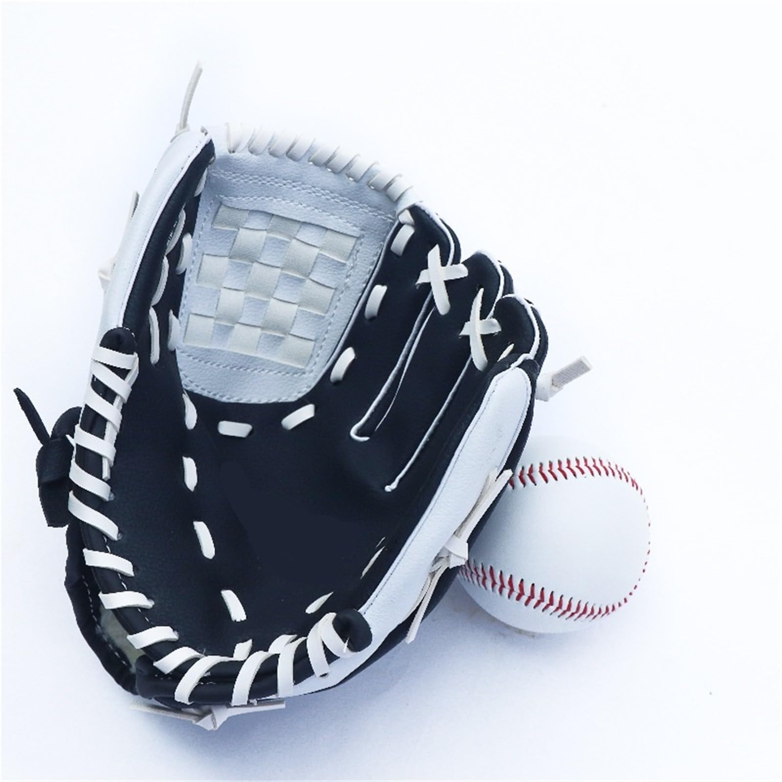 Guante de béisbol Guantes de béisbol Gruesos for Adultos, Guantes Protectores Softball for Receptor, Equipo Protector Mano Deportivo Resistente al Desgaste 12,5 Pulgadas