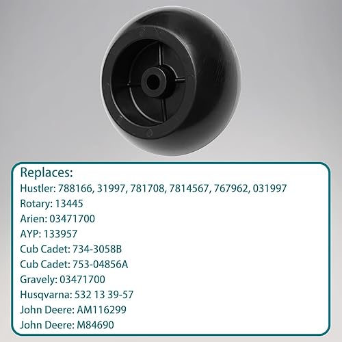 Miniatura 9 de HQPASFY Juego de 6 ruedas de repuesto para cortacésped