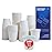 MOUMOULIFE 100 Count 3oz Disposable Bathroom Cups, Mouthwash Cups, Small Paper Cups for Parties, Picnics, Barbecues, Travel and Events