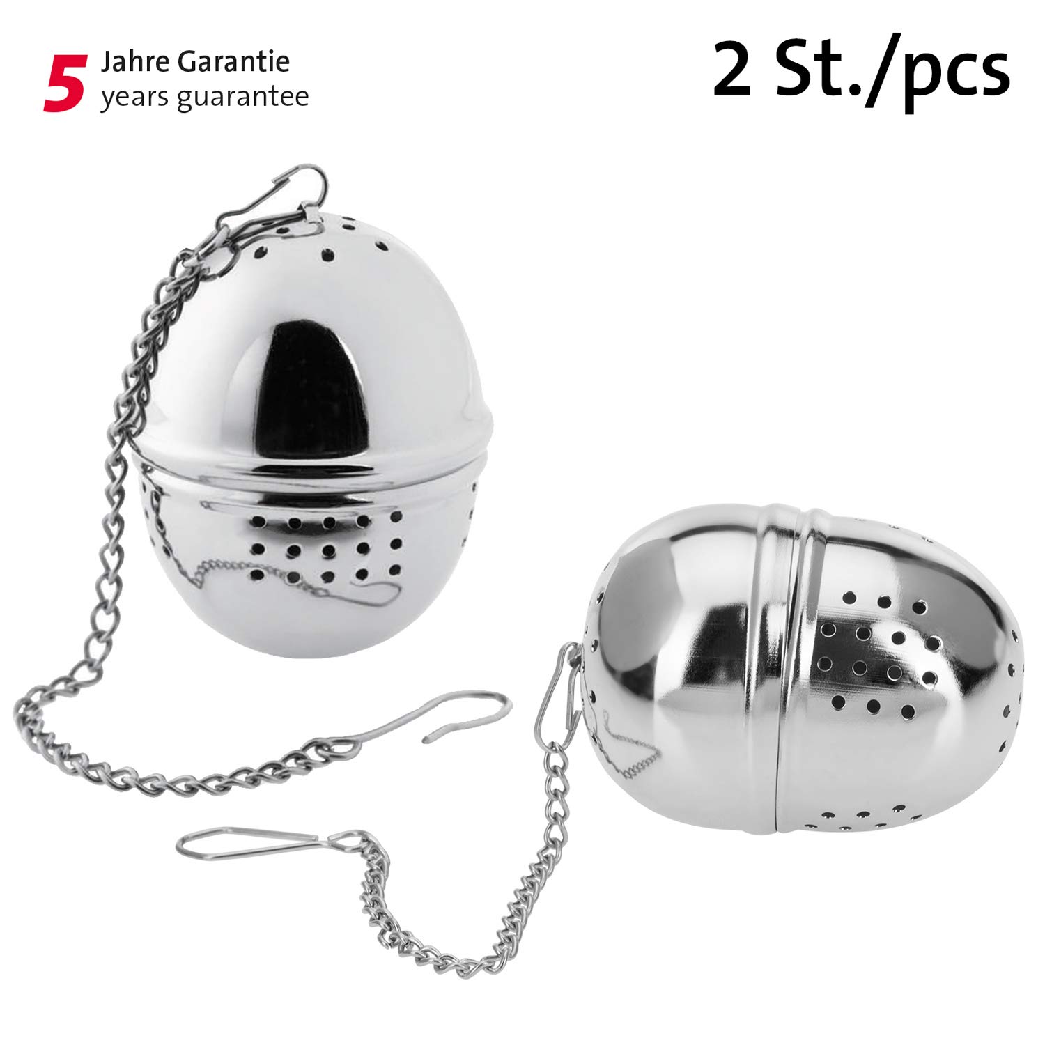 Infusore Tè E Spezie Uova Da Tè Westmark 2 Pezzi - Acciaio Inox Con