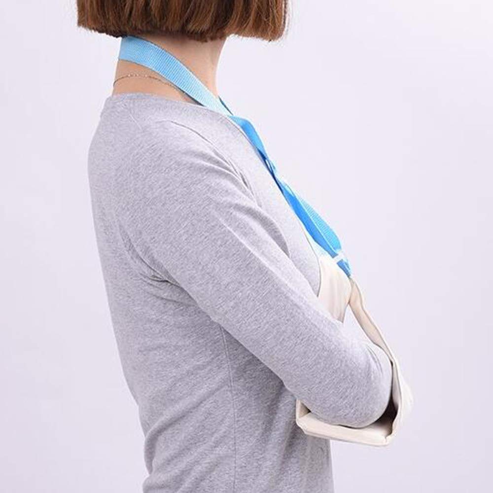 Soporte de cabestrillo para brazo para inmovilización de codo de muñeca rota - Inmovilizador de cabestrillo de hombro ajustable, para manguito rotador, dislocación, esguinces/Ligero y cómodo