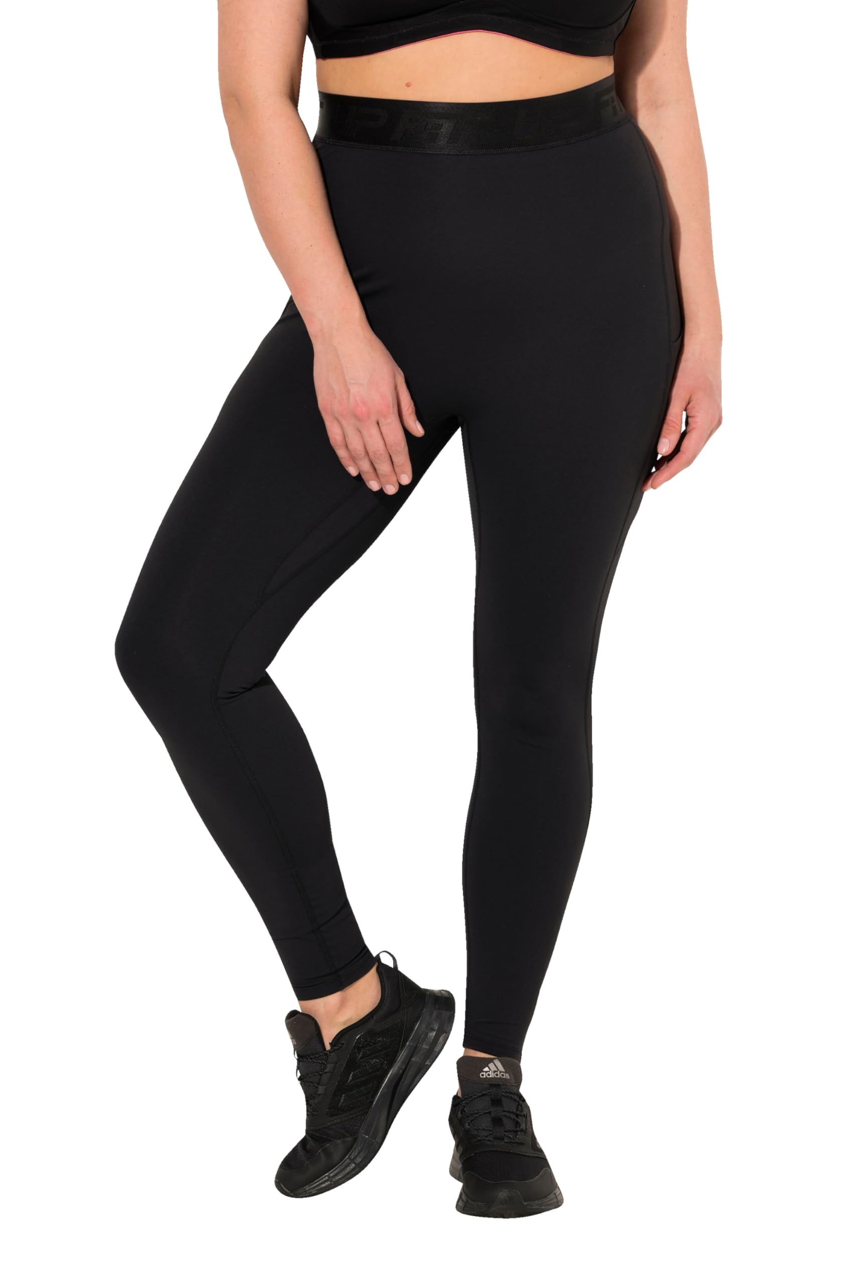 Ulla Popken Damen große Größen Übergrößen Plus Size LightFit-Sportleggings, Taschen, recycelt 832477