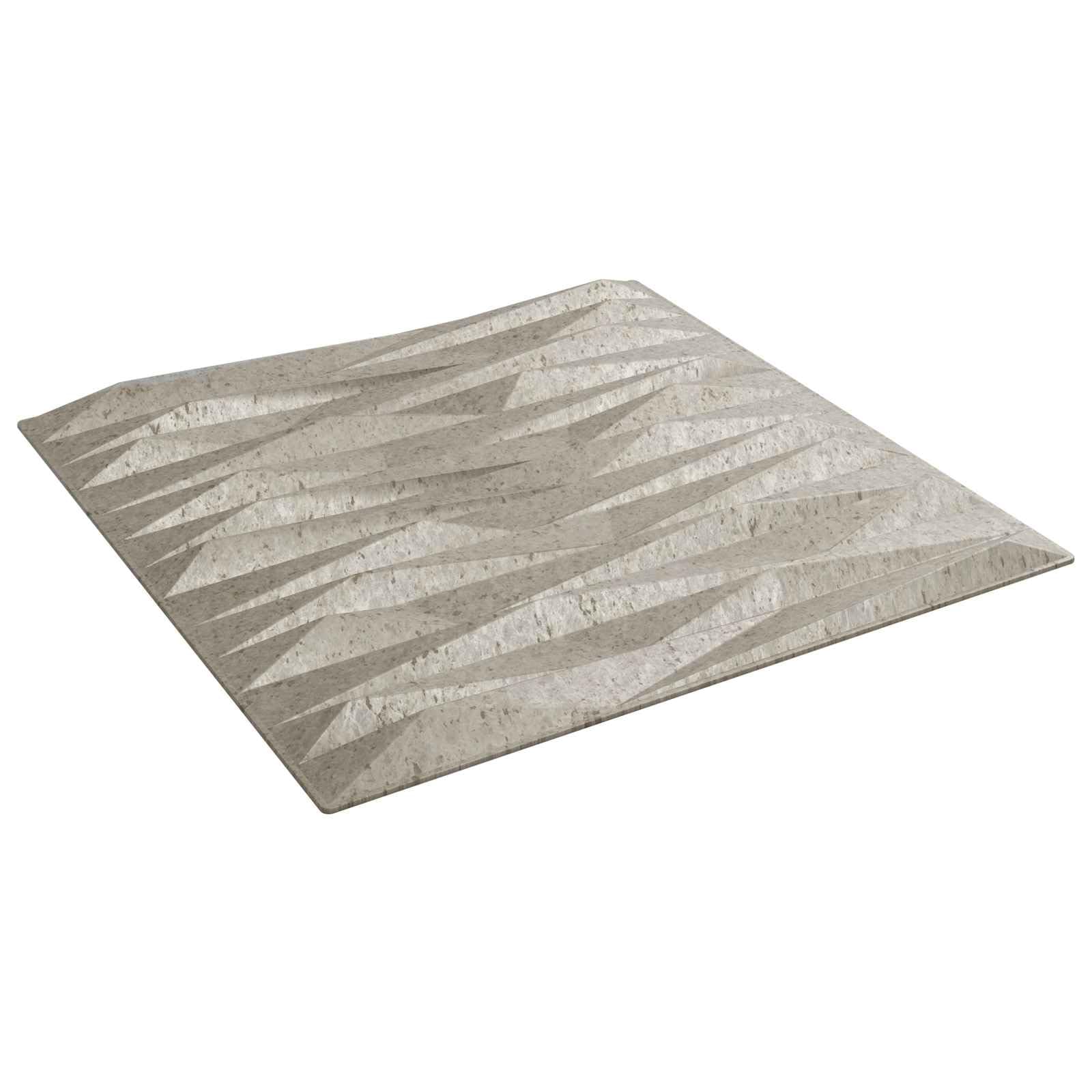 Panele ścienne 12 sztuk 50 x 50 cm XPS pianka o wyglądzie kamienia | Wzornictwo 3D, możliwość przycięcia, lekka, do salonu i sypialni