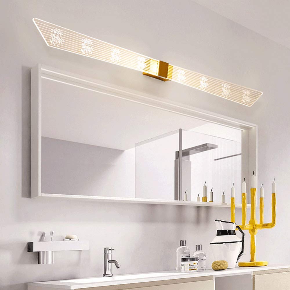 Luz espejo baño, luz espejo LED Lámpara gabinete espejo ultrabrillante Blanco neutro 15W Iluminación maquillaje Linterna pared ahorro energía Luces tocador aluminio 4000K para interior 40cm
