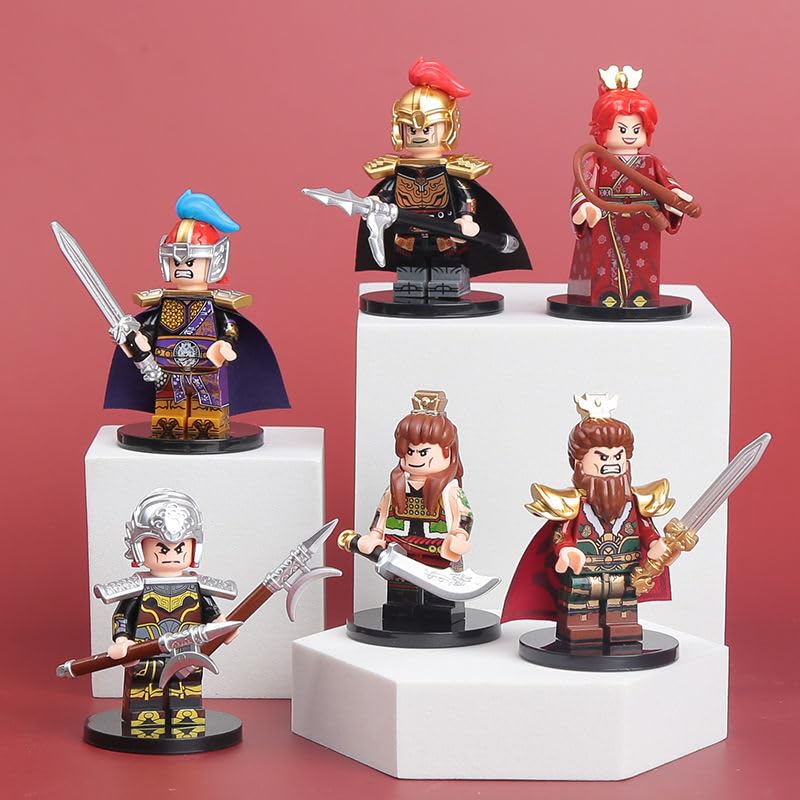 Amazon.co.jp: 三国志 ブロックおもちゃ 武将 12キャラ&12戦馬セット 